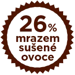 Lyofilizované ovoce 26%