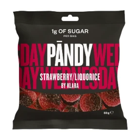 Pandy Candy Strawberry Liquorice jahody lékořice